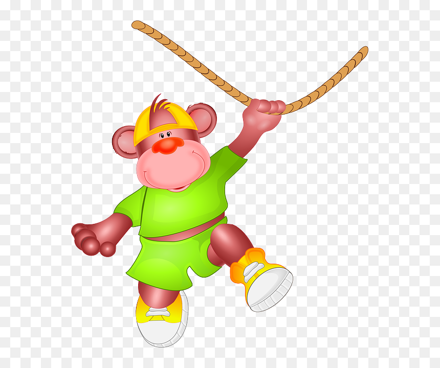 Monkey, Ape, Animal, Hang, Loop, Swinging, Zoo, Fun - Circo Macaco Pendurado Png, Transparent Png - hanging rope png