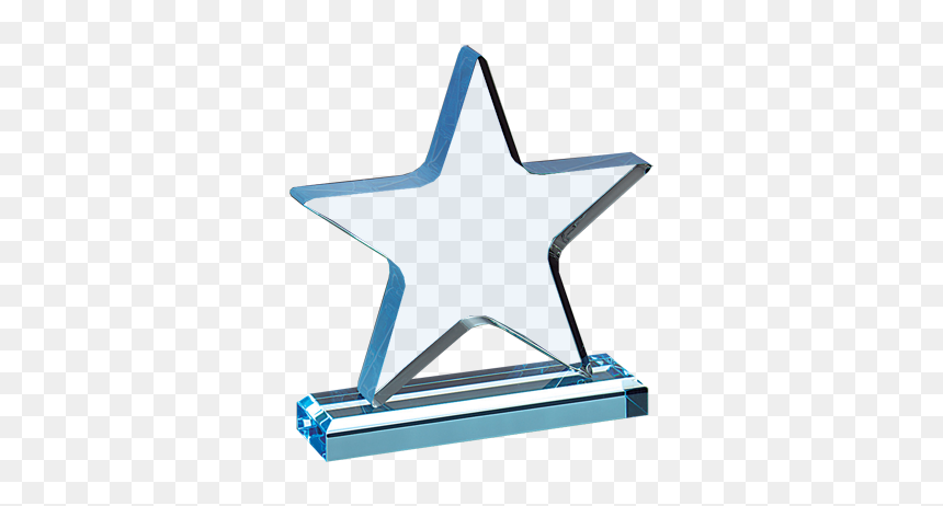 Acrylic Trophy, HD Png Download - star trophy png