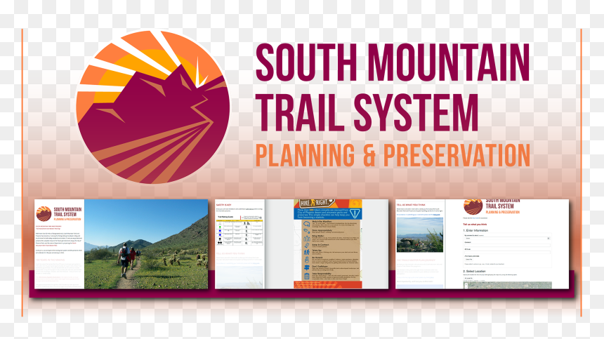 South Mountain Park Trails Master Plan, HD Png Download - light trails png