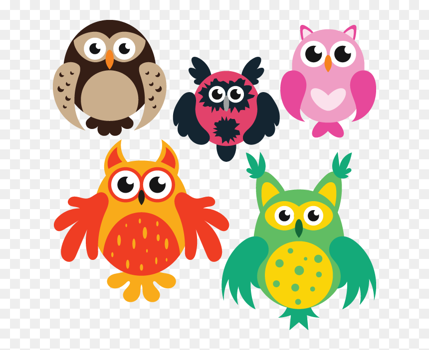Green Owl Vector Png Gif, Transparent Png - owl vector png