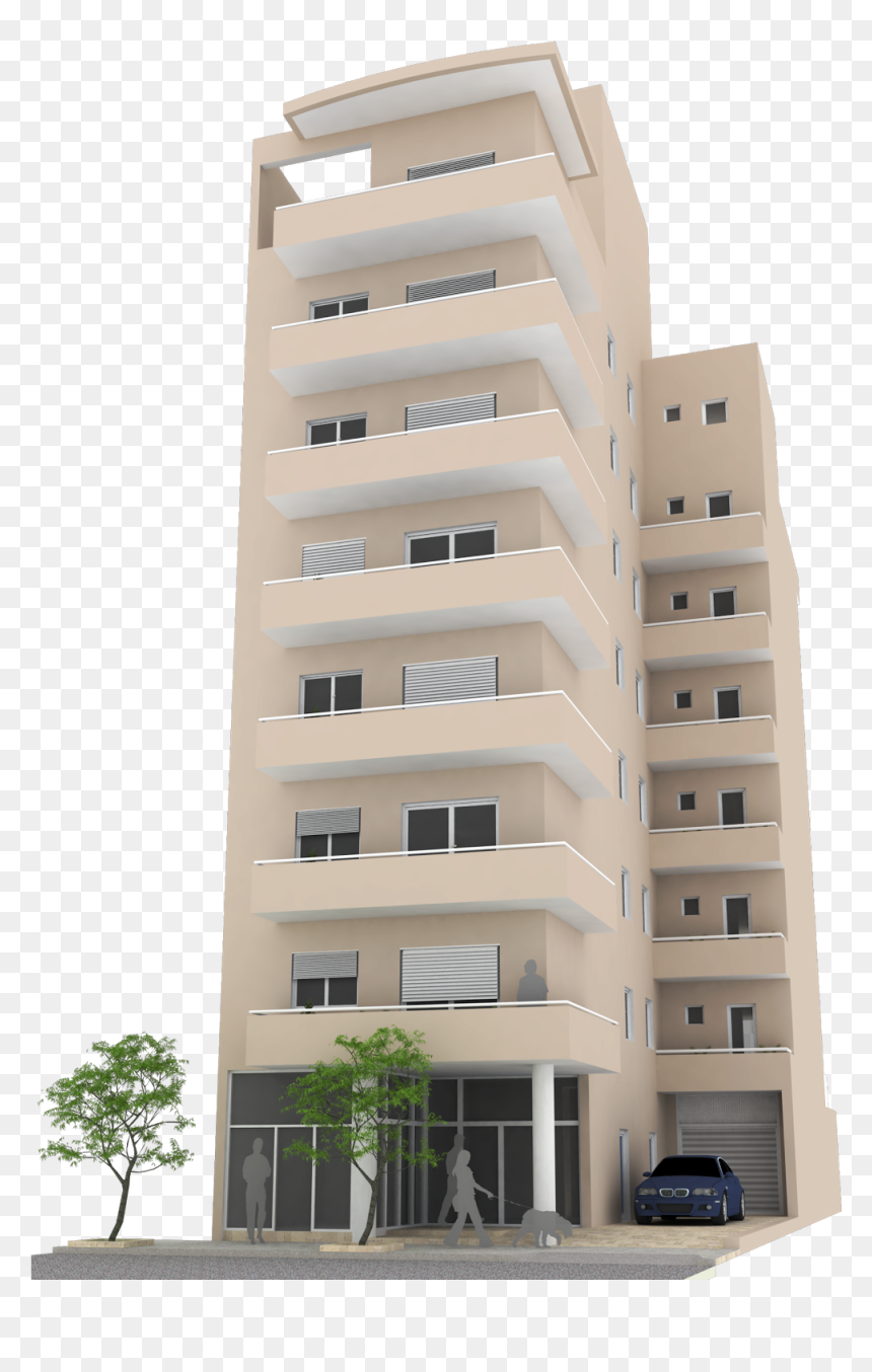Renders Arquitectura///mauro Sanchez - Edificio Png Frente, Transparent Png - edificio png