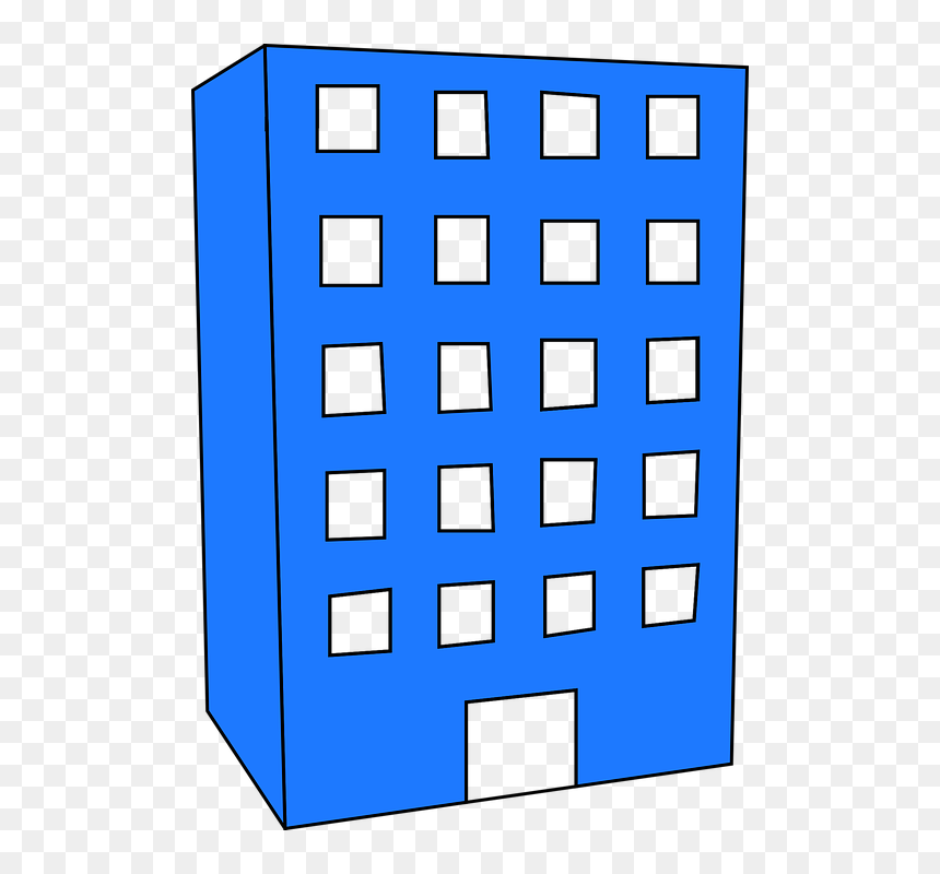 Edifício, Blue - Letreros De Se Vende, HD Png Download - edificio png
