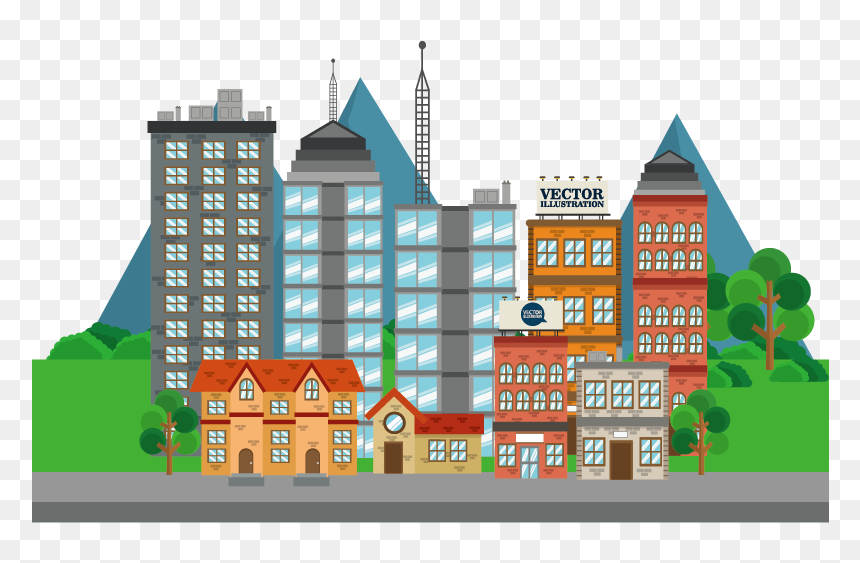 Transparent Destroyed House Clipart - Imagenes De Edificios En Png Animadas, Png Download - edificio png