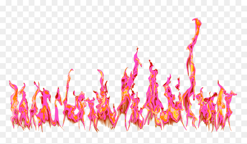 Fire, Orange, And Pink Image - Fire Transparent, HD Png Download - pink fire png