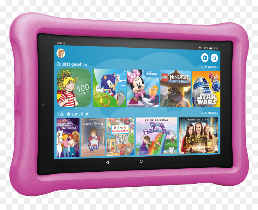 Amazon Fire Hd 8 Kids, HD Png Download - pink fire png