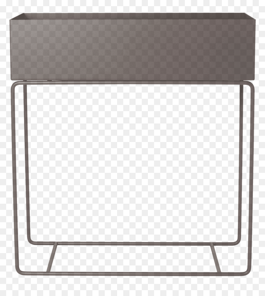 Ferm Living Plant Box Black - Warm Grijs Plant Box, HD Png Download - desk plant png