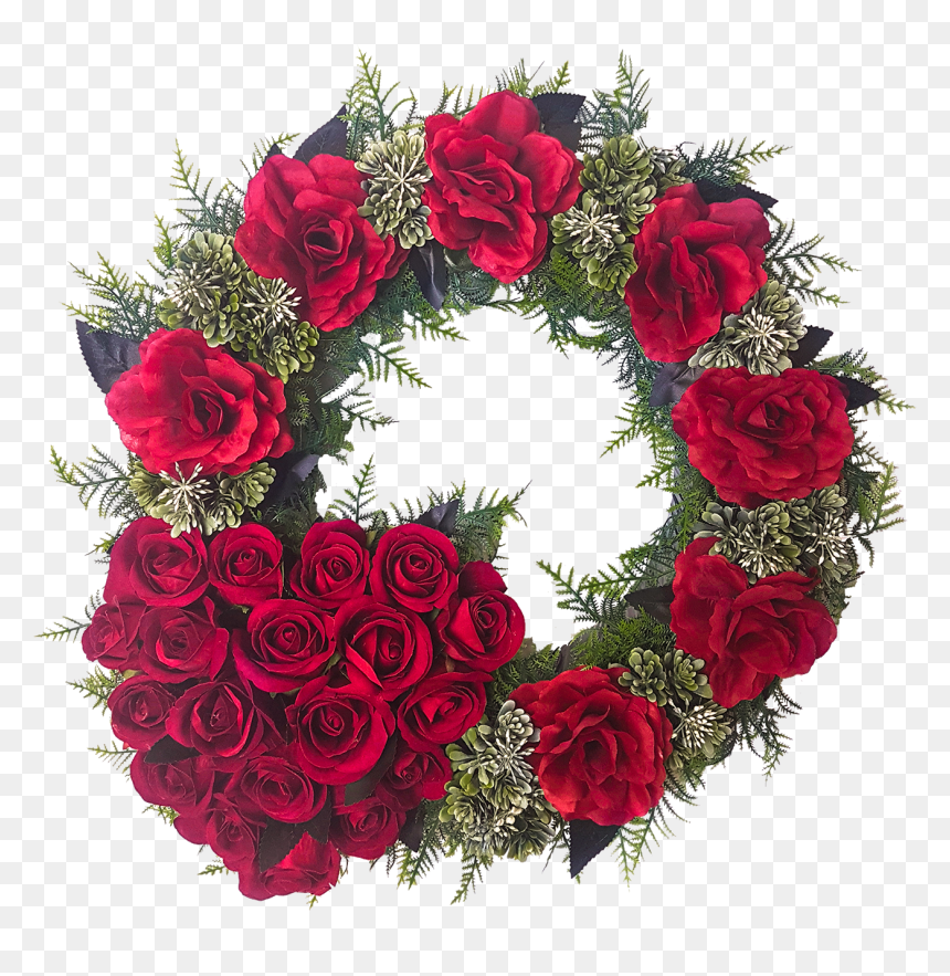 Garden Roses, HD Png Download - wreaths png