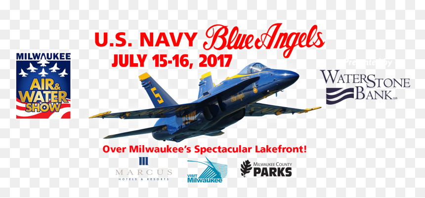 Waterstone Bank Announces Additional 2017 Performers - Milwaukee Air And Water Show 2017, HD Png Download - blue angels png
