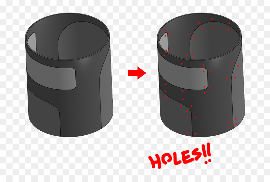 Cylinder, HD Png Download - holes png