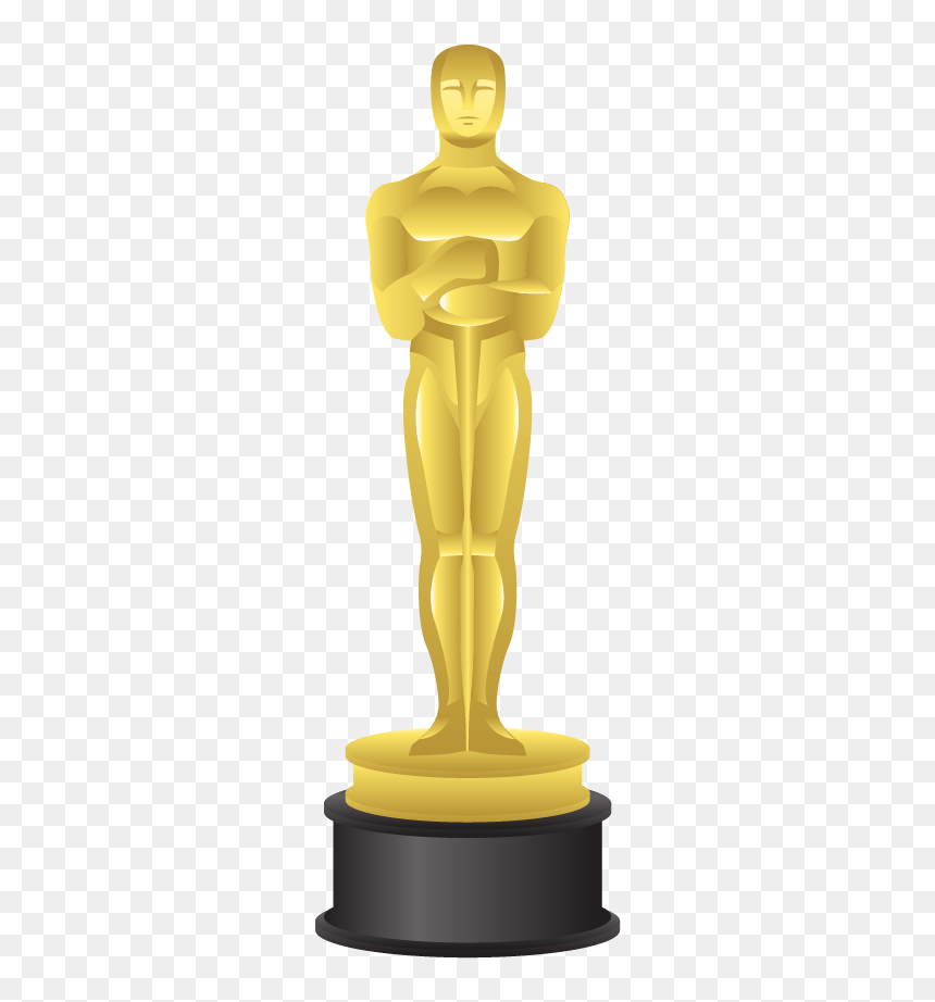 Trophy, HD Png Download - oscar statuette png