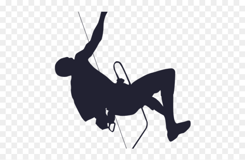 Mountain Climber Silhouette - Transparent Mountain Climbing Clipart, HD Png Download - mountain climber png