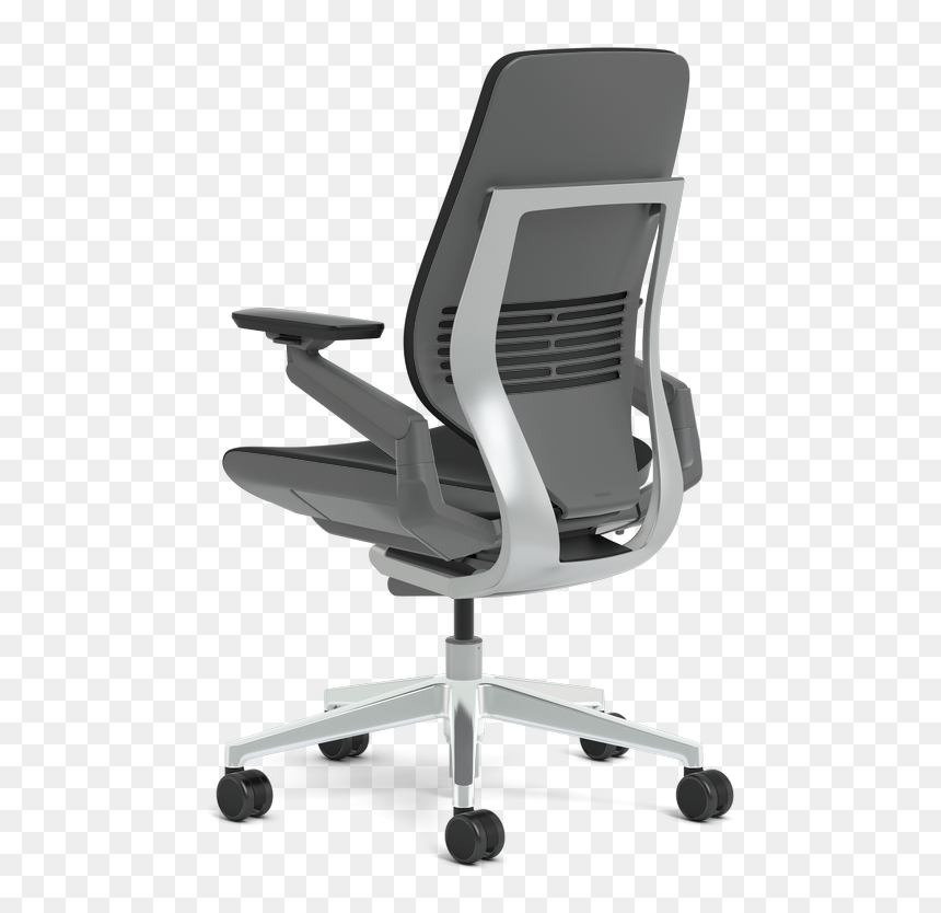 Black Steelcase Gesture Chair, HD Png Download - computer chair png