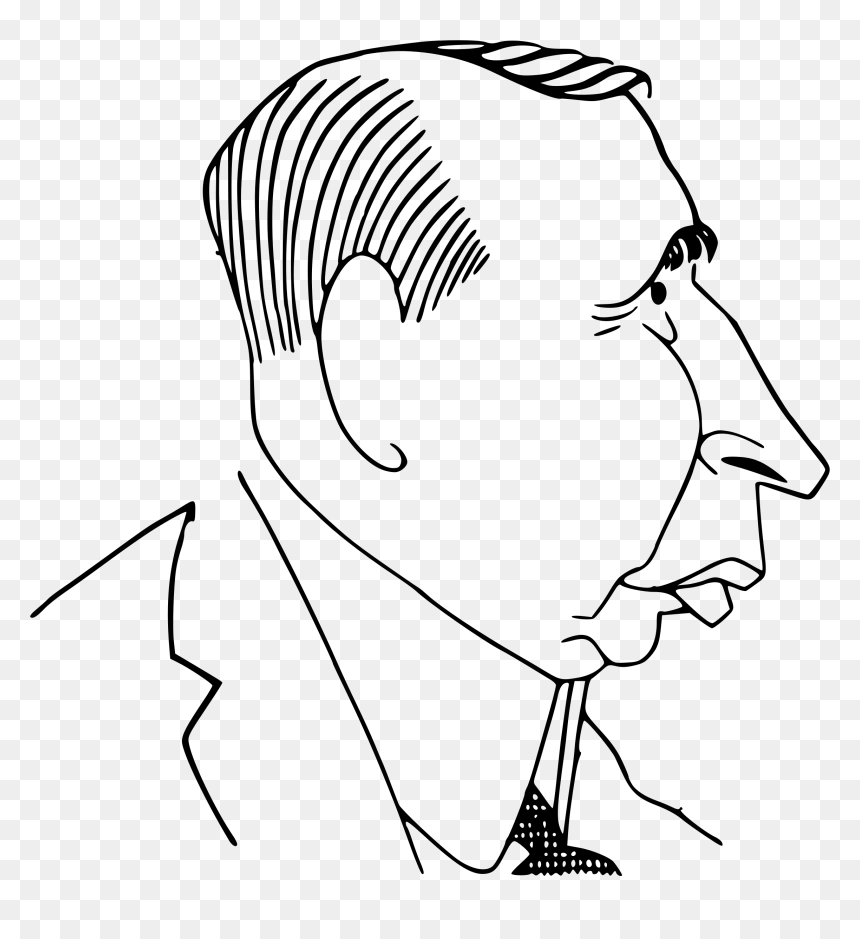 Faces Clipart Balding Man - Middle Age Balding Man Drawing, HD Png Download - bald man png