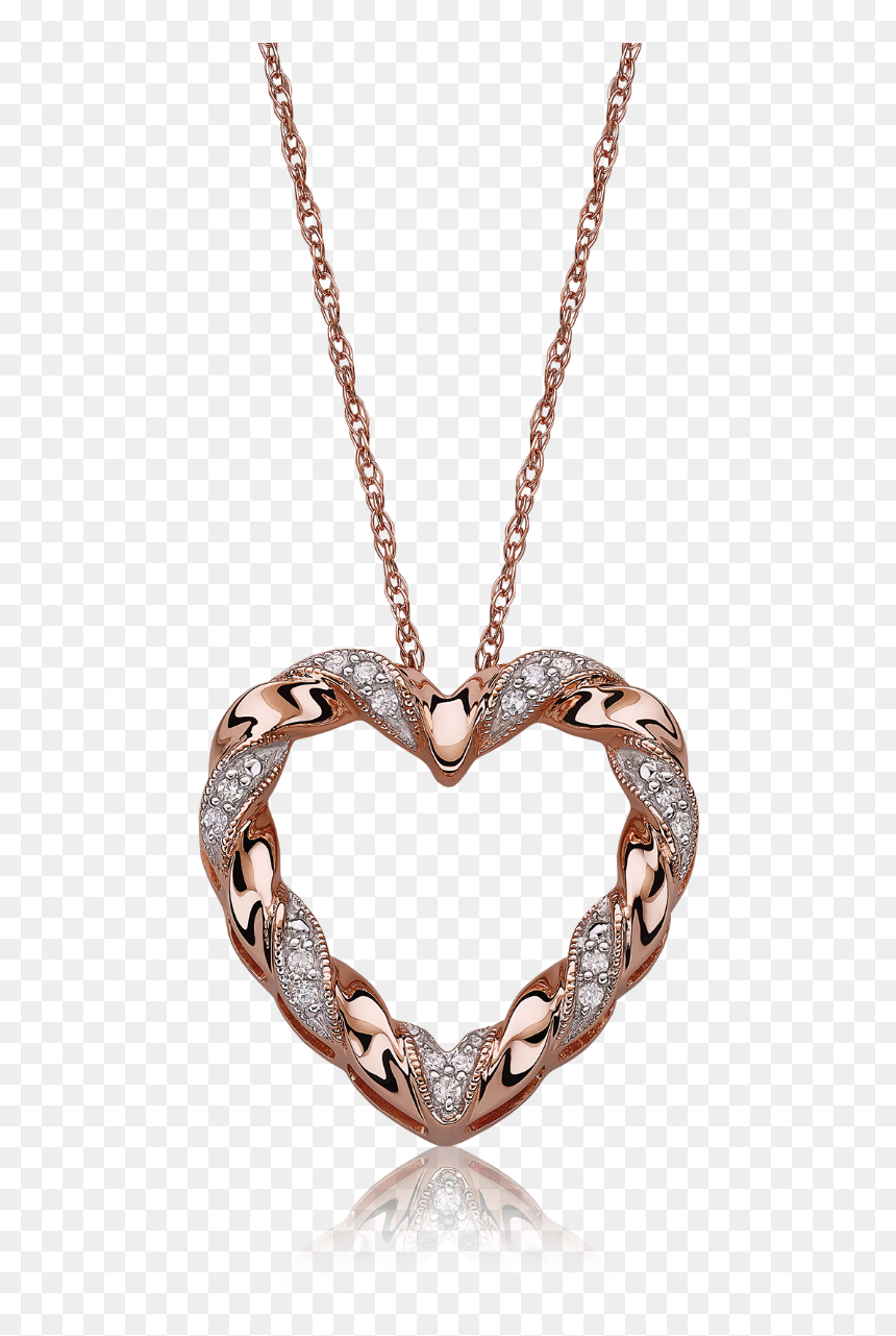 Locket, HD Png Download - heart ribbon png