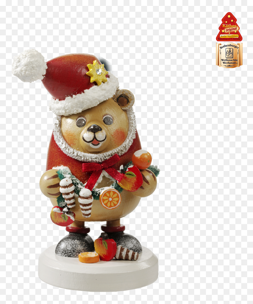 Festive Christmas Bear, Annual Smoky 2013 - Käthe Wohlfahrt Limitierte Duftl 2011, HD Png Download - christmas bear png