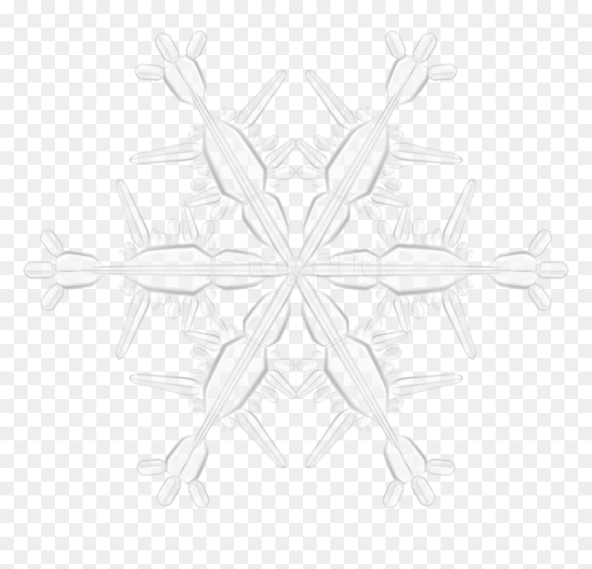 Plant,symmetry,black And White,snowflake,flower - Hot Chocolate, HD Png Download - black snowflake png