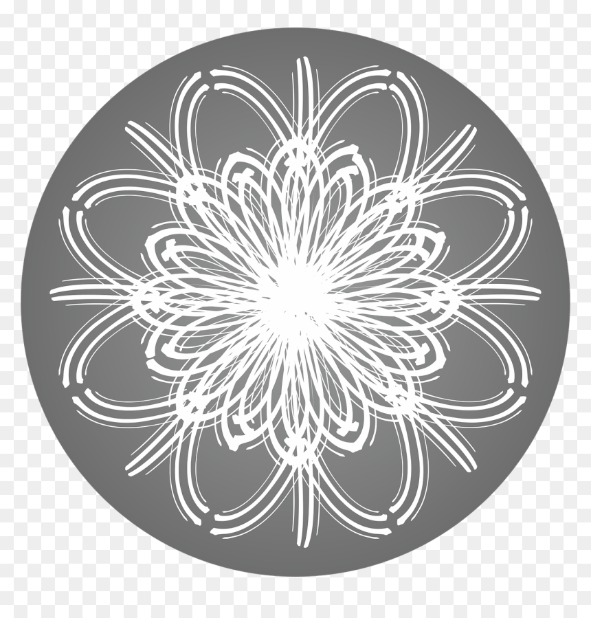 Snow, HD Png Download - black snowflake png