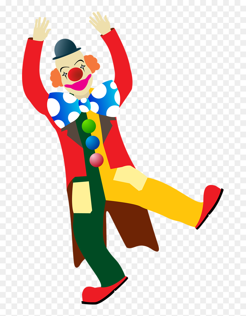 Clown Clipart Trapeze Artist - 小丑 馬戲 團, HD Png Download - clown clipart png