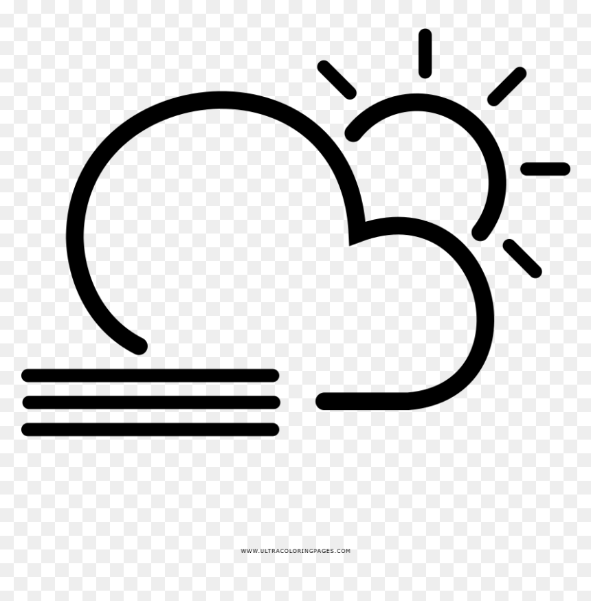 Neblina Do Dia Coloring Page - Clima Icon Png, Transparent Png - neblina png