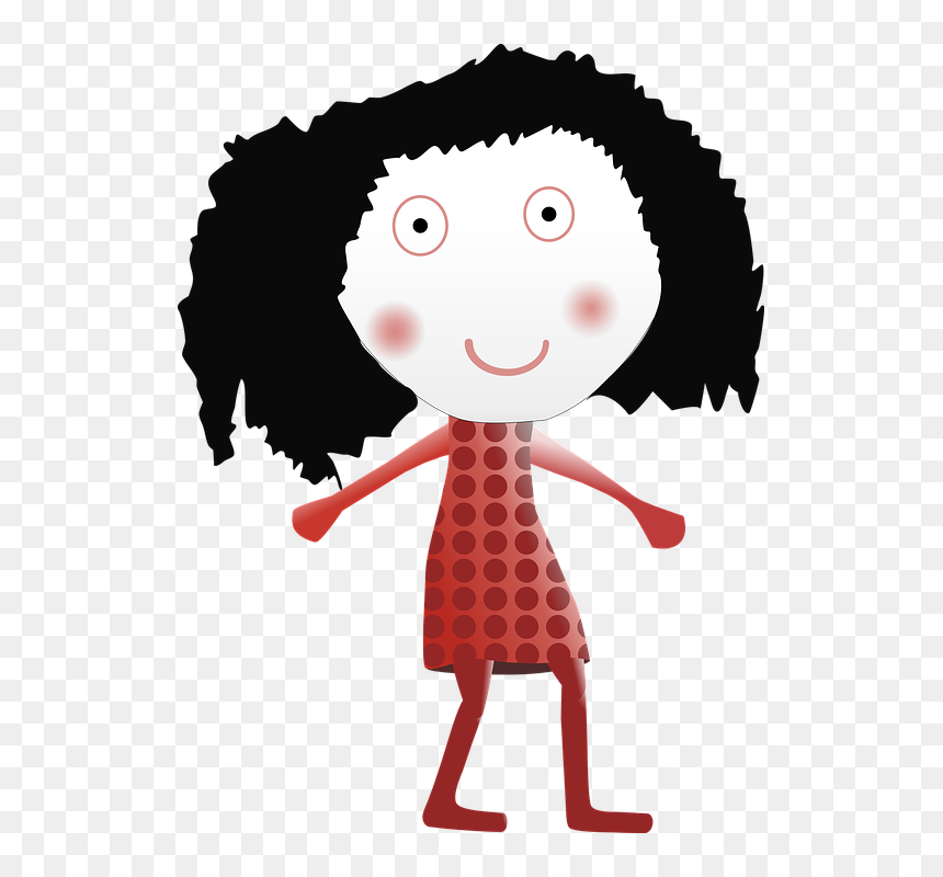 Cartoon, Girl, Vector - Cartoon, HD Png Download - girl vector png