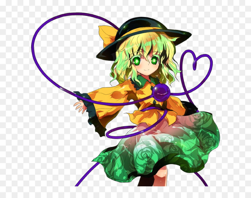 Hopeless Masquerade Koishi, HD Png Download - cartoon eyelashes png