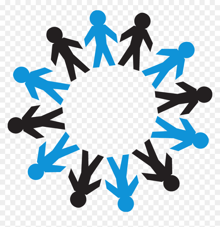Transparent Shrug Clipart - People Standing Around A Globe, HD Png Download - circle of people png