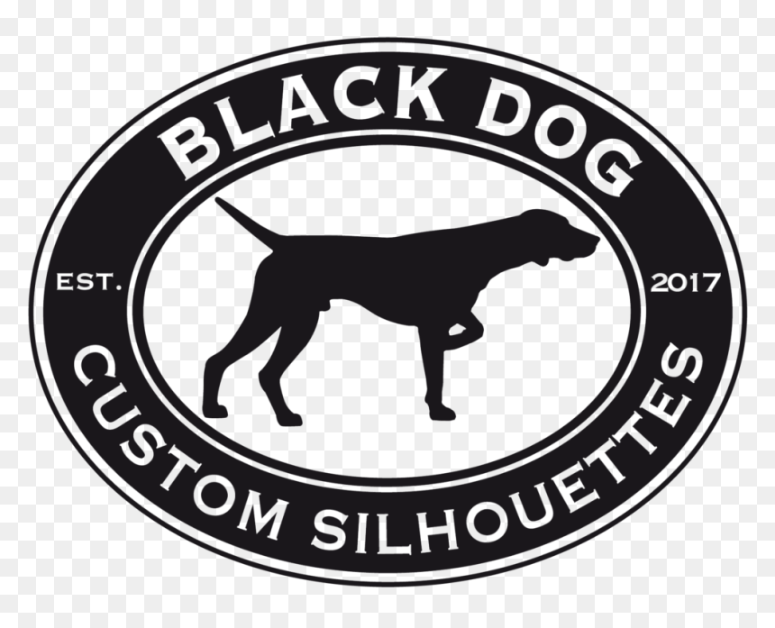 Black Dog Custom Silhouettes - Gun Dog, HD Png Download - black dog png