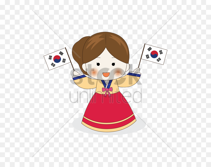 Korean Clipart, HD Png Download - korean girl png