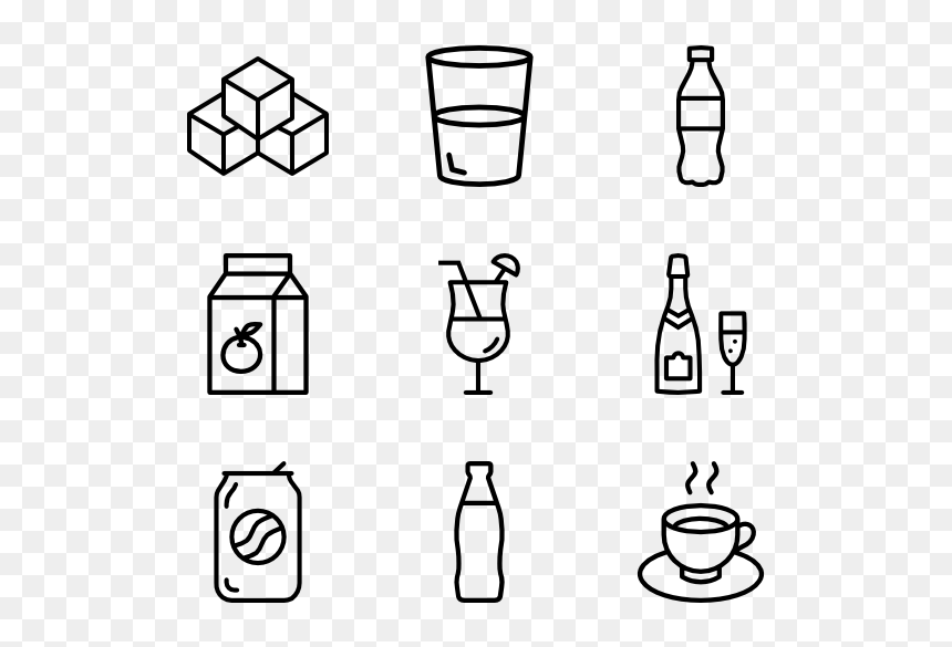 Crafting Icons, HD Png Download - beverages png