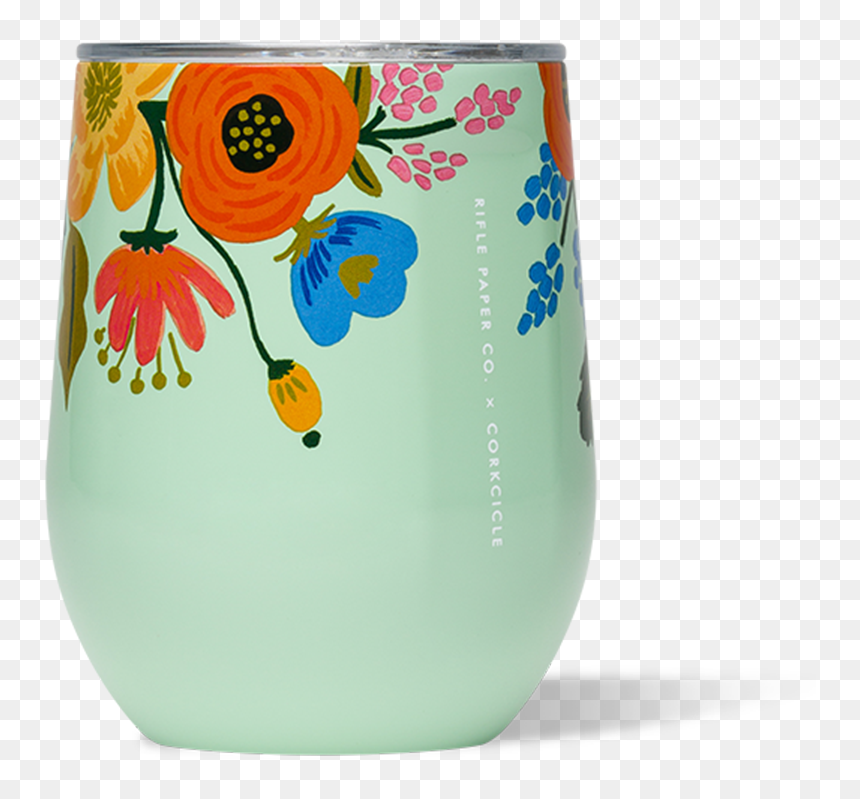 Transparent Wine Spill Png - Corkcicle Stemless Floral, Png Download - wine spill png