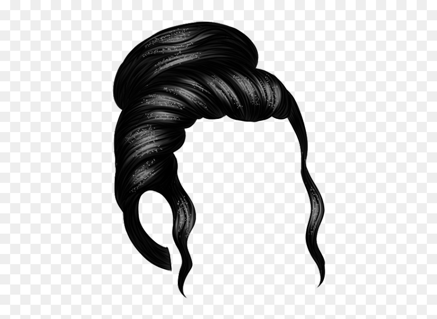 #episode #hair #png #hairpng #episodeinteractive #noticemeepisode - Girl Side Hair Png, Transparent Png - long black hair png