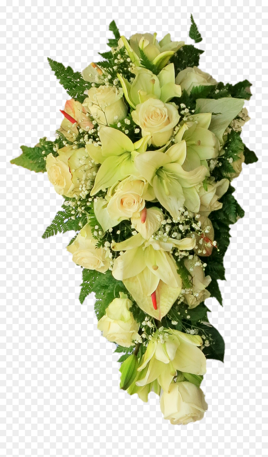 Hanging White Flower Png , Png Download - Flowers Bouquet White Png Transparent, Png Download - flower image png