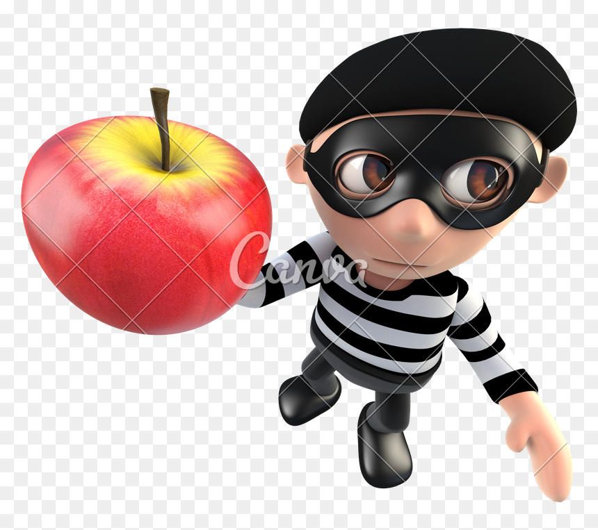 Clip Art D Cartoon Burglar - Funny Shopping Basket, HD Png Download - theif png