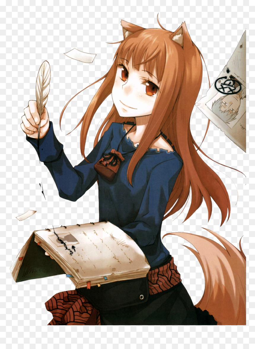 Spice And Wolf Transparent Background - Horo Spice And Wolf, HD Png Download - anime girl transparent png