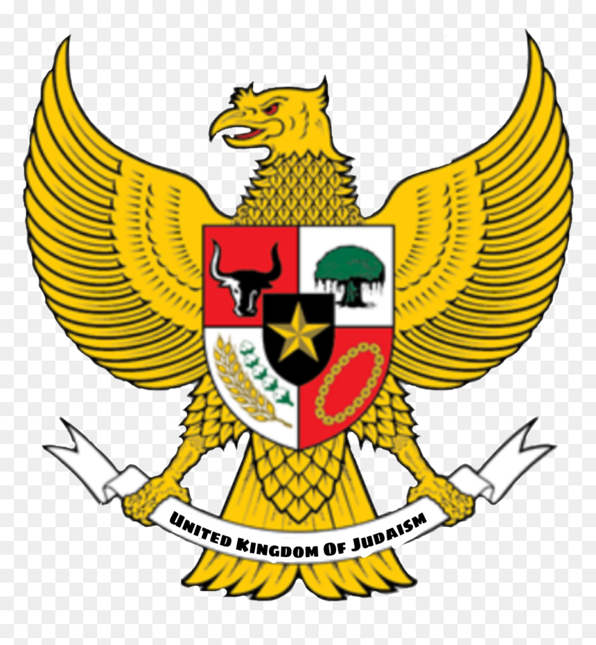 File - Ukj Esagle - Ogg - National Emblem Of Indonesia, HD Png Download - judaism symbol png