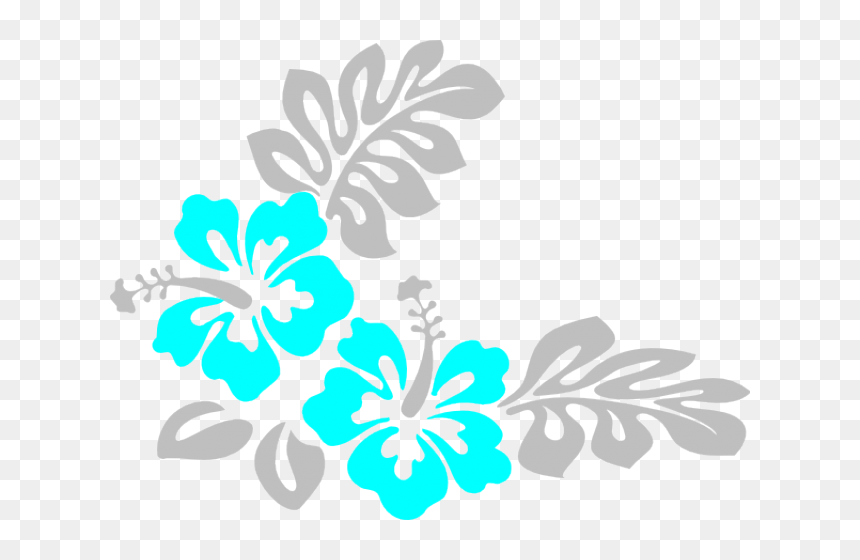 13 Hibiscus Clipart Corner Free Clip Art Stock Illustrations - Design Black And White, HD Png Download - hawaiian flower vector png