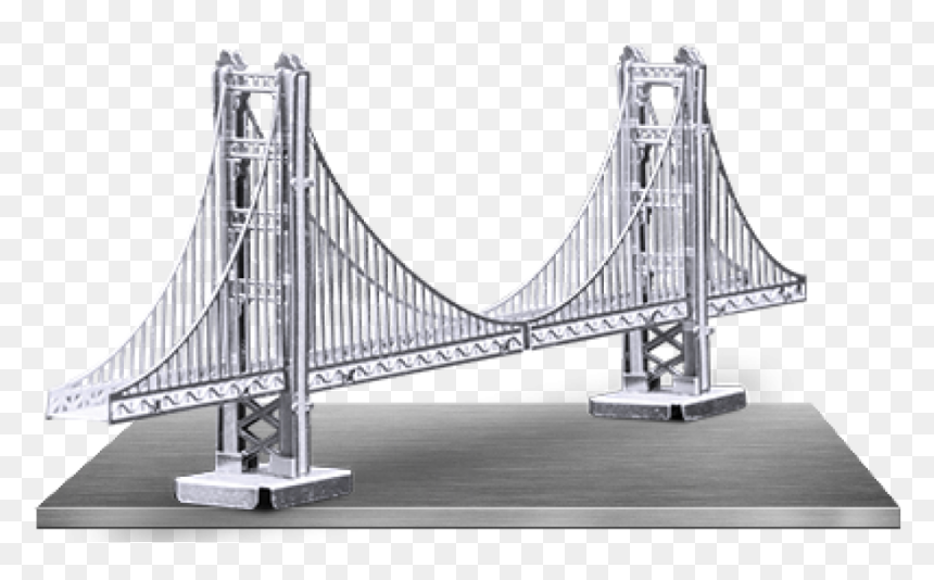 Metal Earth Golden Gate"
 Title="metal Earth Golden - Golden Gate Bridge 3d Model, HD Png Download - golden gate png