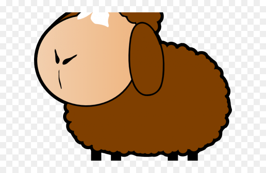 Lamb Clipart Brown Sheep - Brown Sheep Clipart, HD Png Download - paint splatter .png