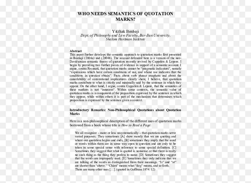 Document, HD Png Download - quote marks png