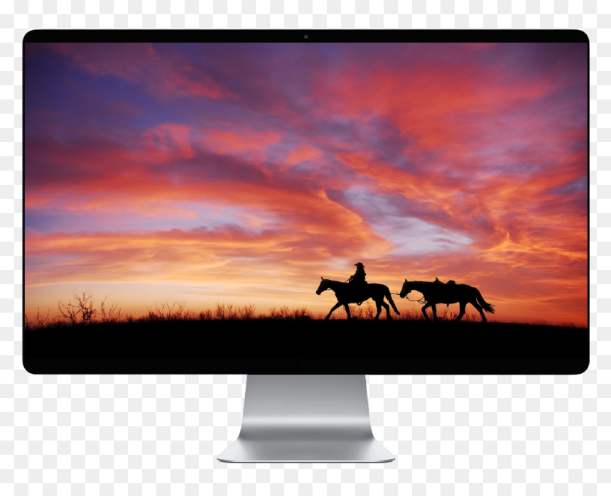 Horses In The Sunset , Png Download - Horses In The Sunset, Transparent Png - sunset.png