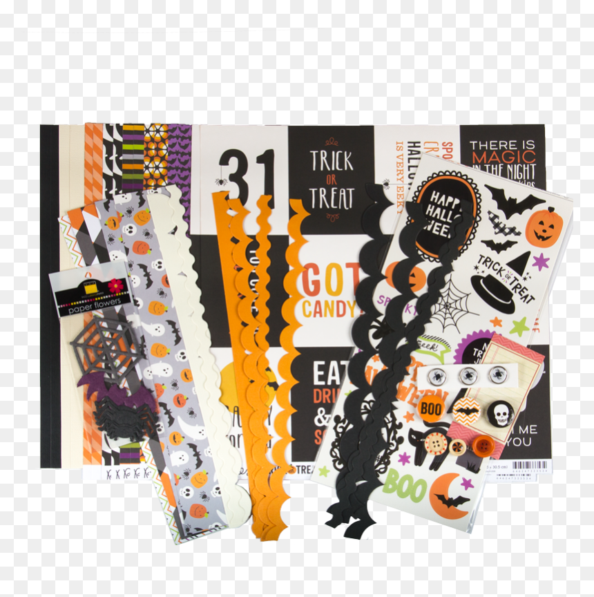 American Crafts Halloween Stickers 6"x12 - Poster, HD Png Download - accents png