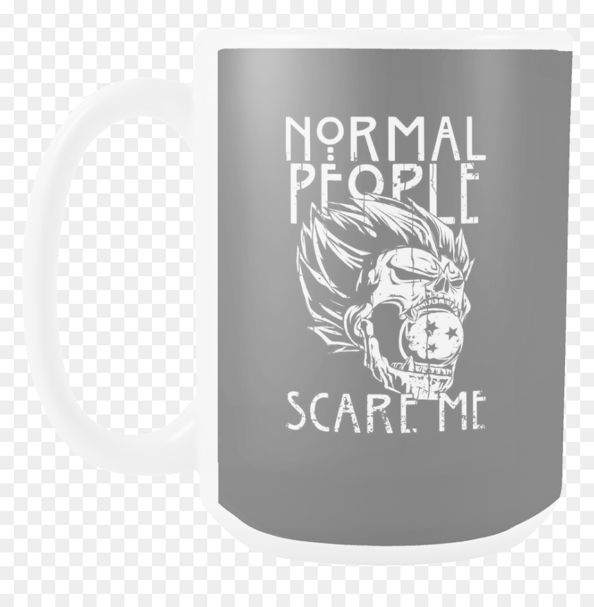 Saiyan Normal People Scare Me 15oz Coffe Mug - Mug, HD Png Download - coffe mug png