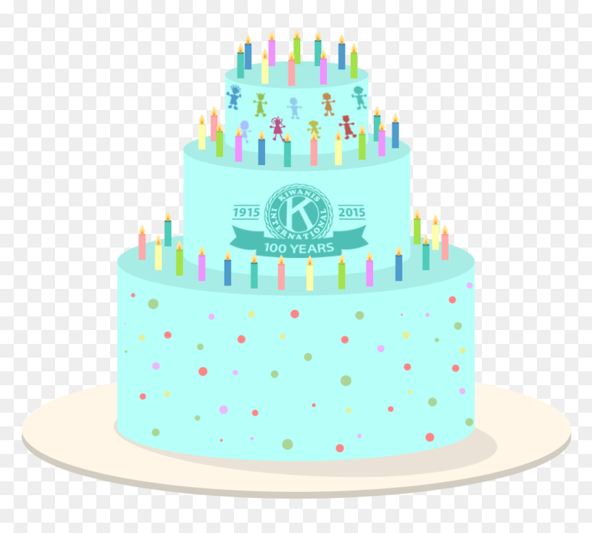 Transparent Cake - Kiwanis Birthday Party, HD Png Download - birthday cake .png