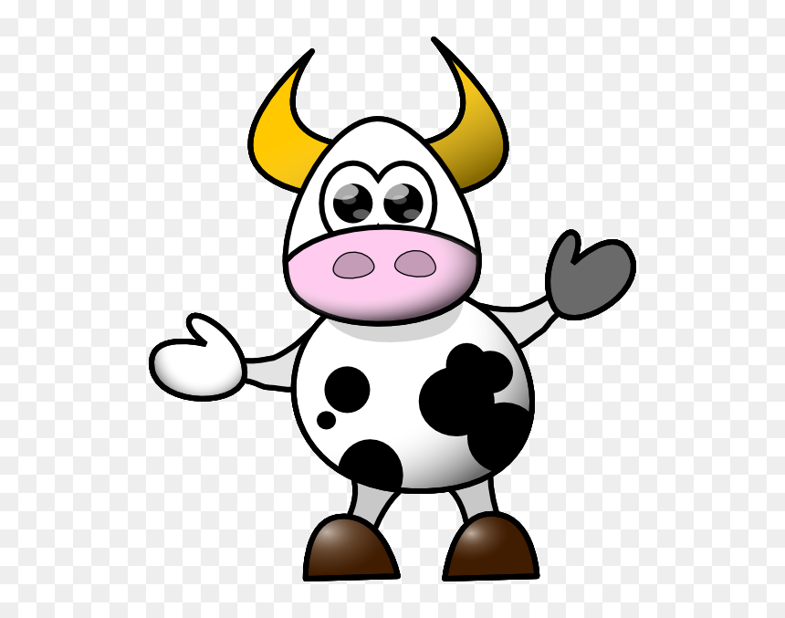 Cartoon Cow, HD Png Download - hugs png