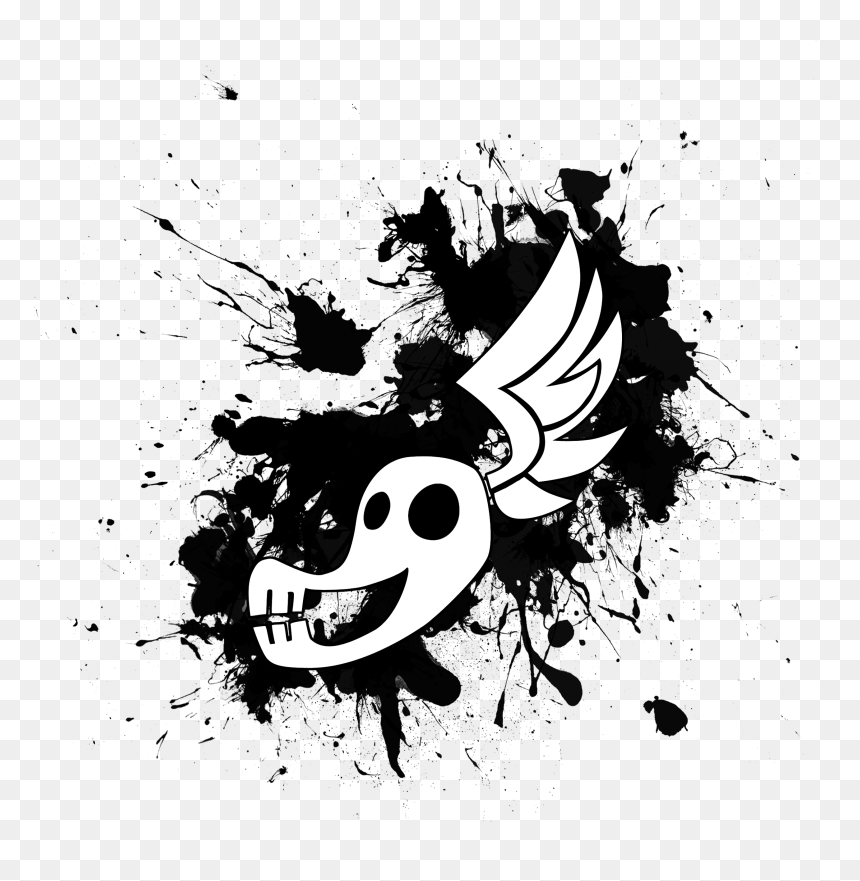 Cafe Broşür Örnekleri, HD Png Download - black splat png