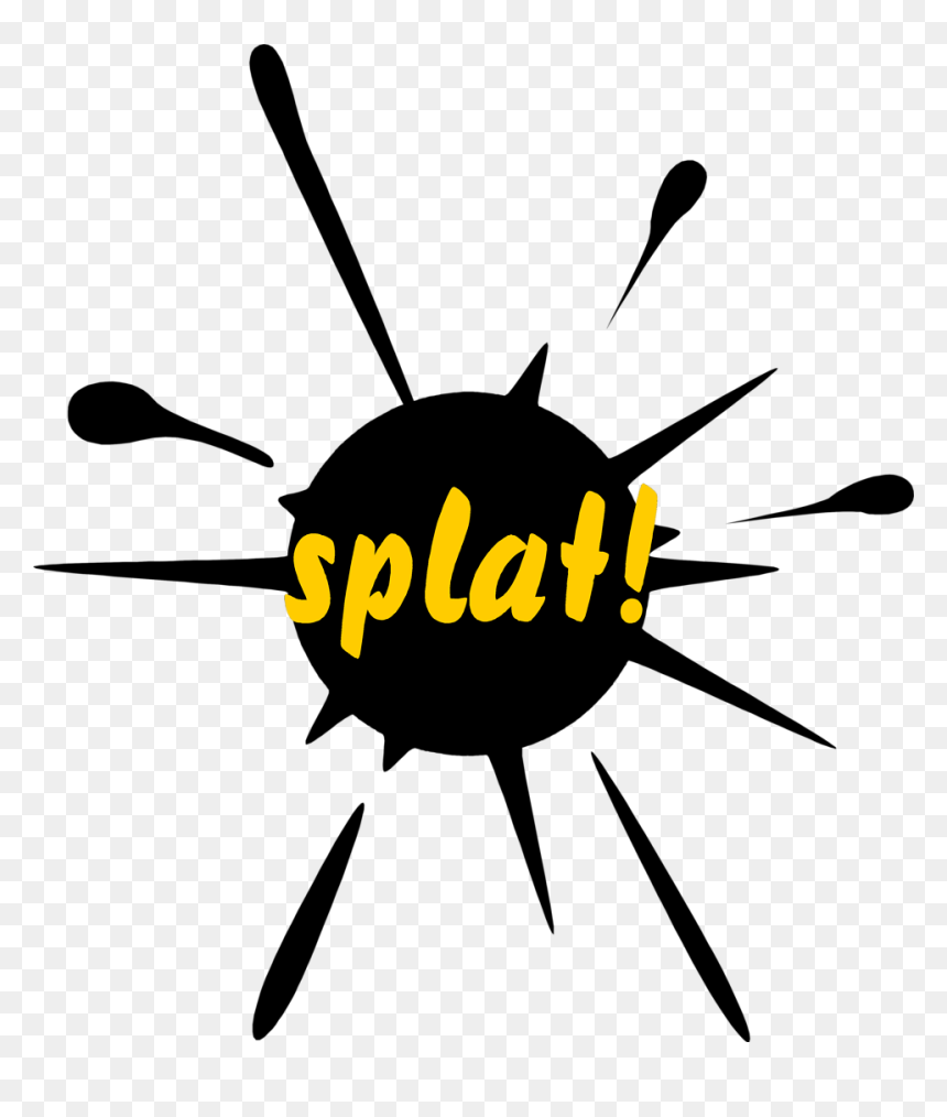 Splat Free Stock Photo Illustration Of A Paint Splatter - Paint Splat, HD Png Download - black splat png