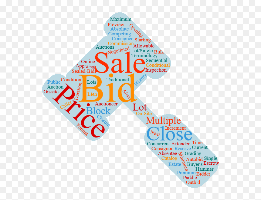 Auction Terms - Poster, HD Png Download - auction gavel png