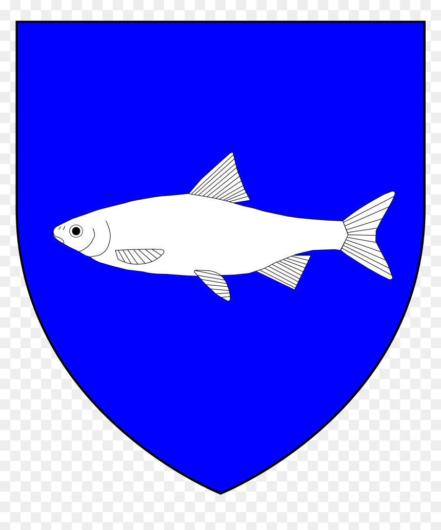 Heraldry Vector Shark - Blue Shield, HD Png Download - png shark