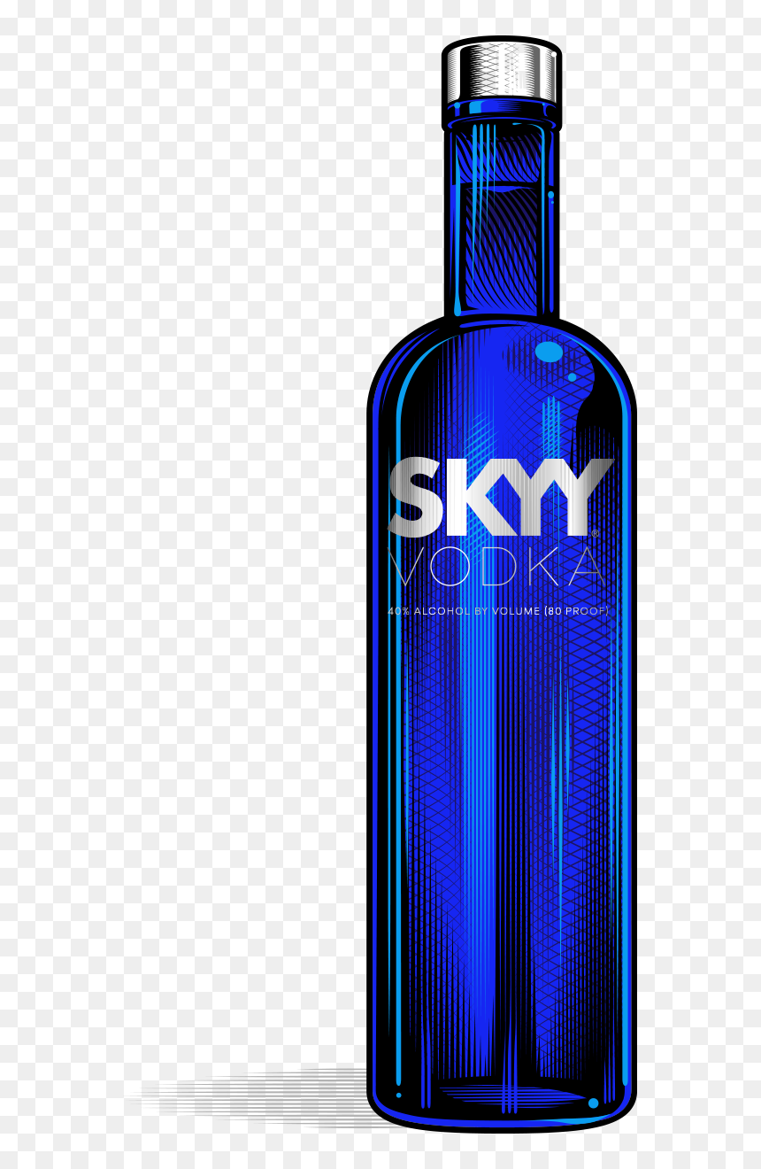 Grey Goose Vodka Png -skyy Vodka Png - Sky Vodka Bottle Png, Transparent Png - grey goose bottle png