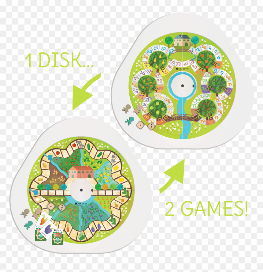 Diskcover Fruits And Vegetables The Double Sided Board - Mutable Games, HD Png Download - fruits and veggies png